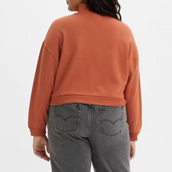 LEVIS WOMEN’S COSMO 1/4 ZIP SWEATSHIRT XL NWT - Picture 2 of 11